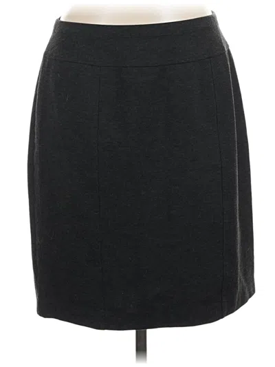 Pre-owned Ellen Tracy Casual Skirt In Gray