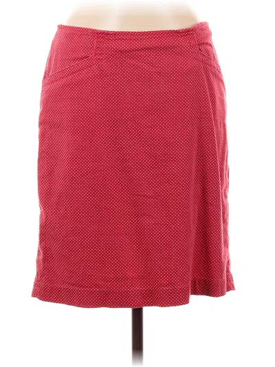 Pre-owned Ellen Tracy Casual Skirt In Red