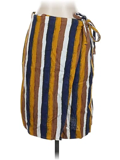 Pre-owned Ellen Tracy Casual Skirt In Yellow