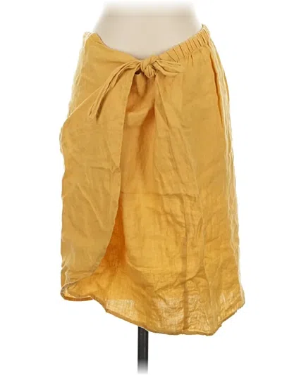 Pre-owned Ellen Tracy Casual Skirt In Yellow
