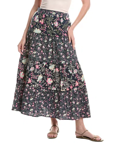 Ellen Tracy Challis Tiered Skirt In Pattern