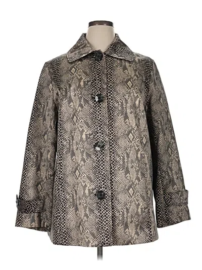 Pre-owned Ellen Tracy Coat In Gray