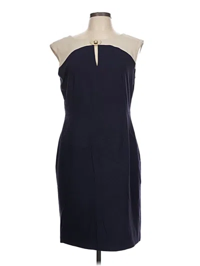 Pre-owned Ellen Tracy Cocktail Dress In Blue