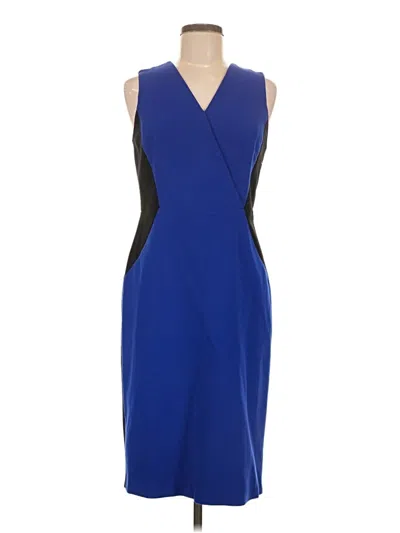 Pre-owned Ellen Tracy Cocktail Dress In Blue