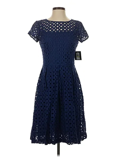 Ellen Tracy Cocktail Dress In Blue
