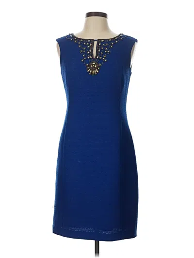 Pre-owned Ellen Tracy Cocktail Dress In Blue