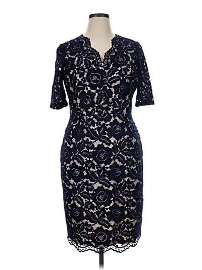 Pre-owned Ellen Tracy Cocktail Dress In Blue