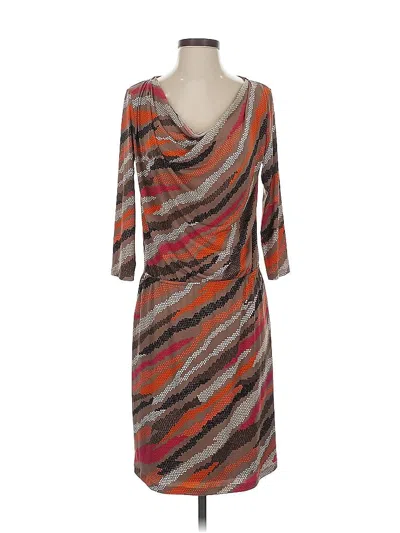 Pre-owned Ellen Tracy Cocktail Dress In Brown