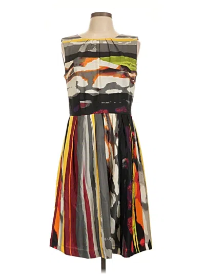 Pre-owned Ellen Tracy Cocktail Dress In Brown