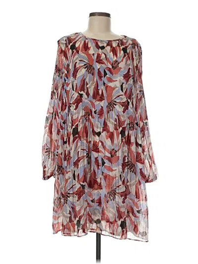 Pre-owned Ellen Tracy Cocktail Dress In Burgundy