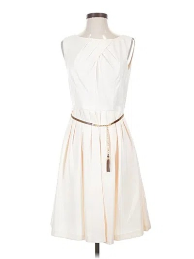 Pre-owned Ellen Tracy Cocktail Dress In Ivory