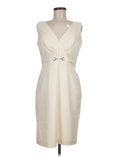 Pre-owned Ellen Tracy Cocktail Dress In Ivory