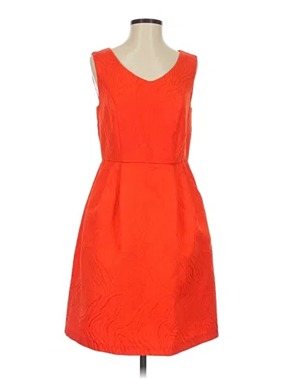 Pre-owned Ellen Tracy Cocktail Dress In Orange