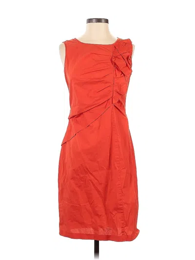 Pre-owned Ellen Tracy Cocktail Dress In Red