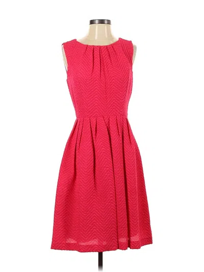 Pre-owned Ellen Tracy Cocktail Dress In Red
