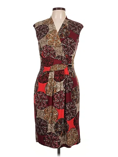 Pre-owned Ellen Tracy Cocktail Dress In Red