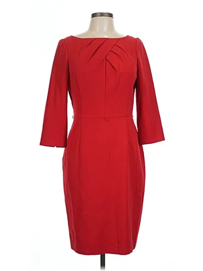 Pre-owned Ellen Tracy Cocktail Dress In Red