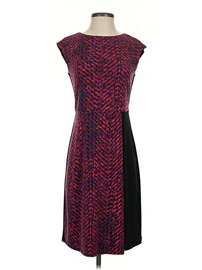 Pre-owned Ellen Tracy Cocktail Dress In Red