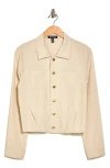 Ellen Tracy Linen-blend Crop Jacket In Linen