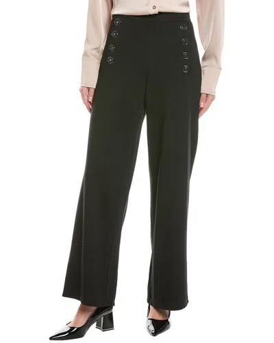Ellen Tracy Cropped Ponte Pant In Black