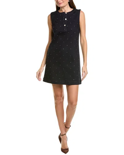 Ellen Tracy Denim Mini Dress In Blue