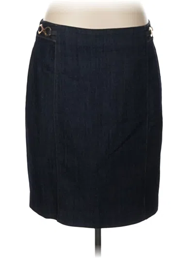 Pre-owned Ellen Tracy Denim Skirt In Blue