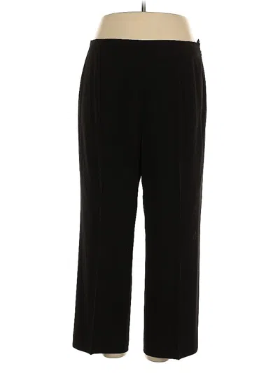 Pre-owned Ellen Tracy Dress Pants In Black