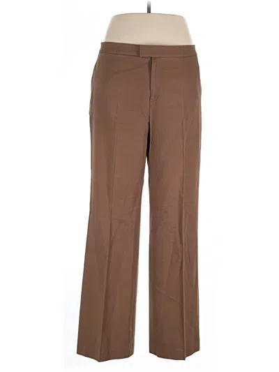 Pre-owned Ellen Tracy Dress Pants In Brown