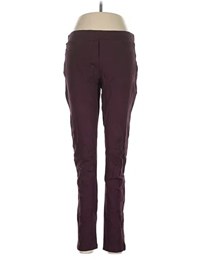 Pre-owned Ellen Tracy Dress Pants In Burgundy