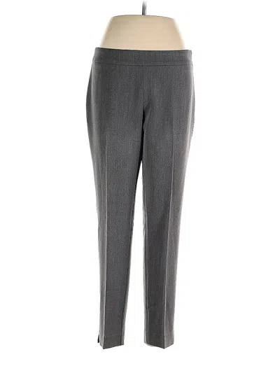 Pre-owned Ellen Tracy Dress Pants In Gray
