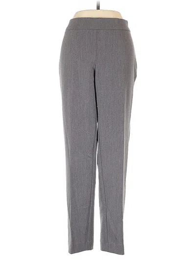 Pre-owned Ellen Tracy Dress Pants In Gray