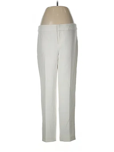 Pre-owned Ellen Tracy Dress Pants In White