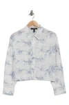 Ellen Tracy Embroidered Cotton Top In Multi
