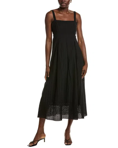 Ellen Tracy Embroidered Midi Dress