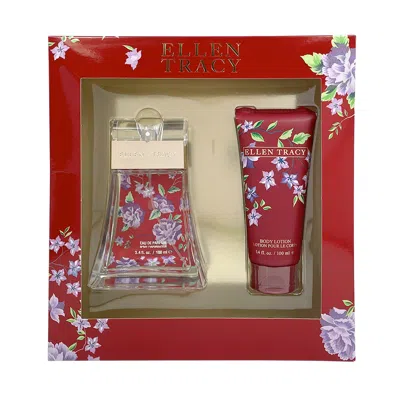 Ellen Tracy Floral Brilliant Set 3.4 oz Edp Spray, 3.4 oz Body Lotion Window Box