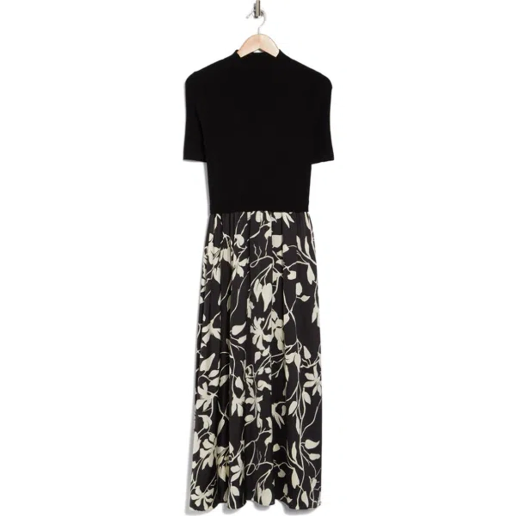 ellen tracy black dress TIE WAIST V-NECK DRESS Dusk Blue / S main image 1