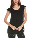 Ellen Tracy Plus Size Yours To Love Short Sleeve Top In Black