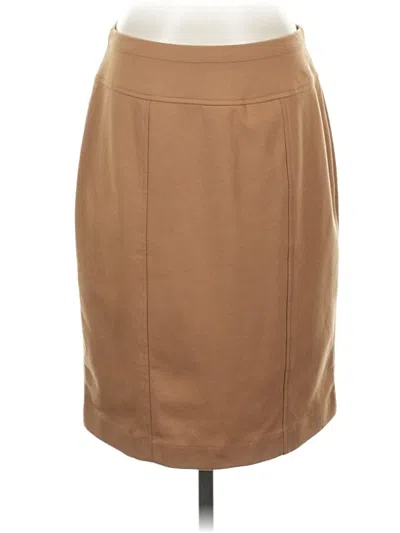 Pre-owned Ellen Tracy Formal Skirt In Brown