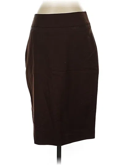 Pre-owned Ellen Tracy Formal Skirt In Brown