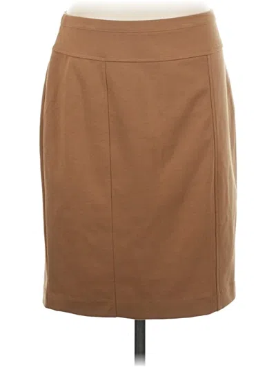 Pre-owned Ellen Tracy Formal Skirt In Brown