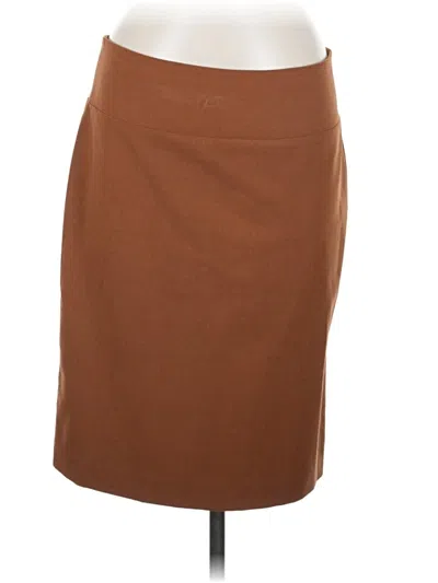 Pre-owned Ellen Tracy Formal Skirt In Brown