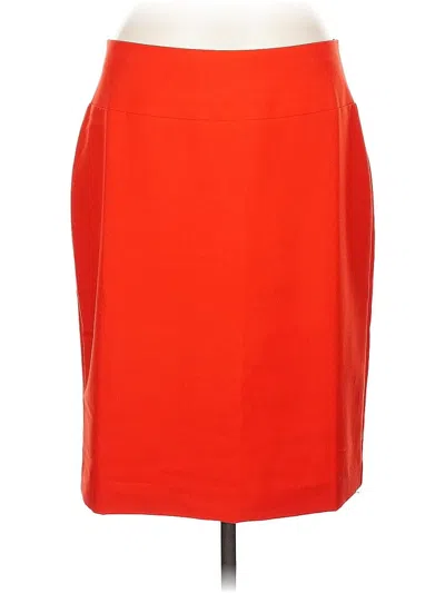 Pre-owned Ellen Tracy Formal Skirt In Orange