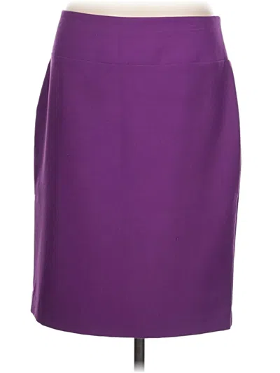 Pre-owned Ellen Tracy Formal Skirt In Purple
