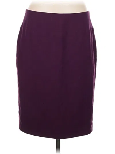 Pre-owned Ellen Tracy Formal Skirt In Purple