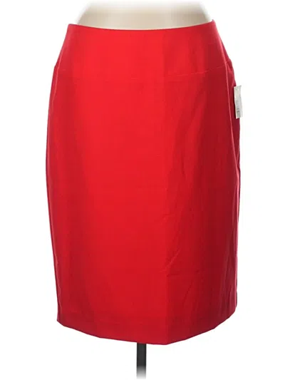 Ellen Tracy Formal Skirt In Red