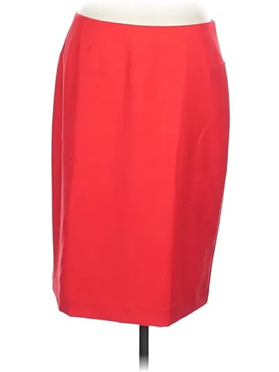 Pre-owned Ellen Tracy Formal Skirt In Red