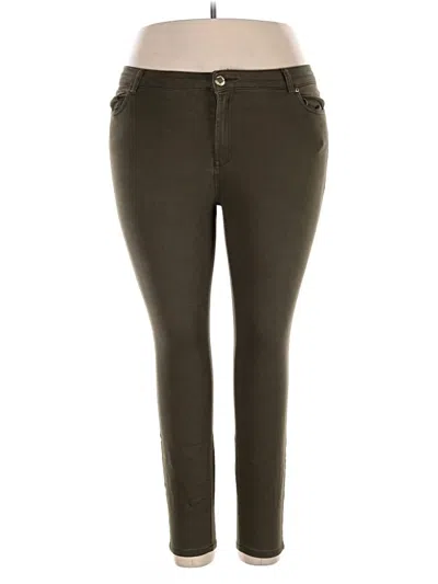 Pre-owned Ellen Tracy Jeggings In Green