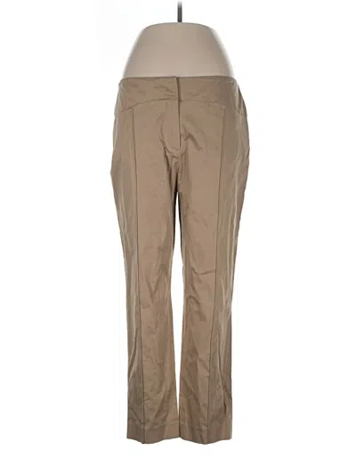 Pre-owned Ellen Tracy Khaki Pant In Tan