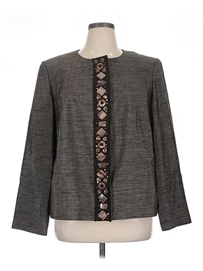 Pre-owned Ellen Tracy Kimono In Gray