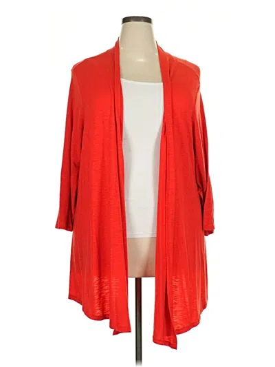Pre-owned Ellen Tracy Kimono In Red